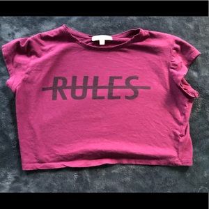 Purple Crop Top. Size: M. Prices negotiable.